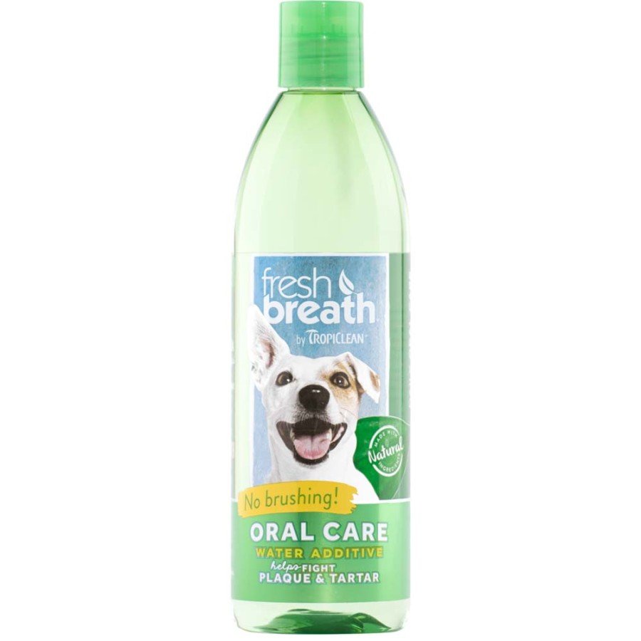 TropiClean Fresh Breath Oral Care Water Additive for Dogs 16-oz