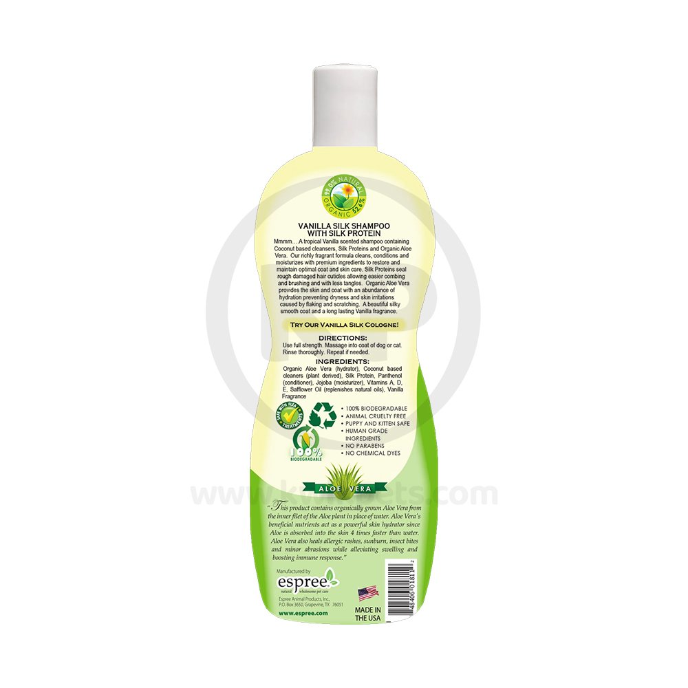 Espree Natural Vanilla Silk Dog Shampoo 20-oz