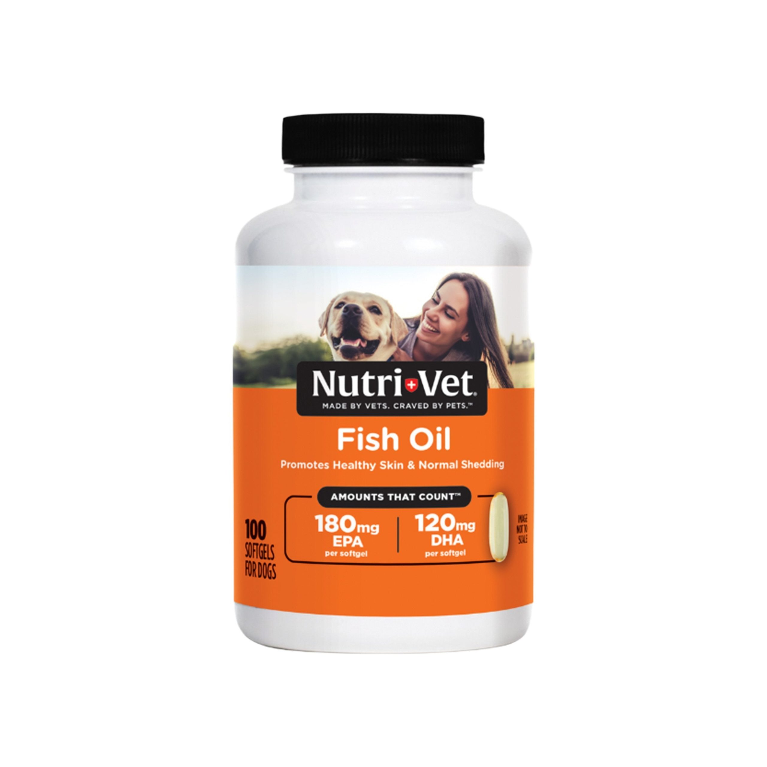 Nutri-Vet Fish Oil Softgels for Dogs 100 Count