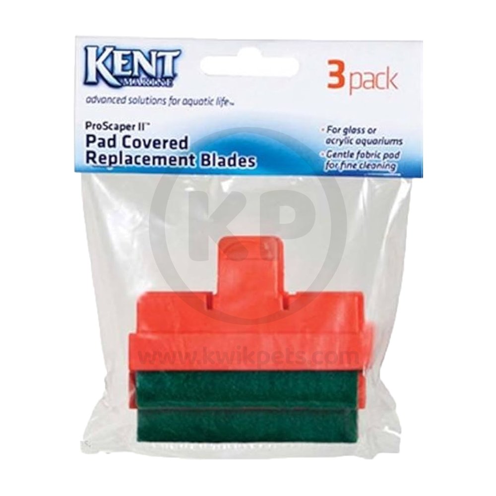 Kent Marine Pro-Scraper II Pad Covered Replacement Blades 3 Count