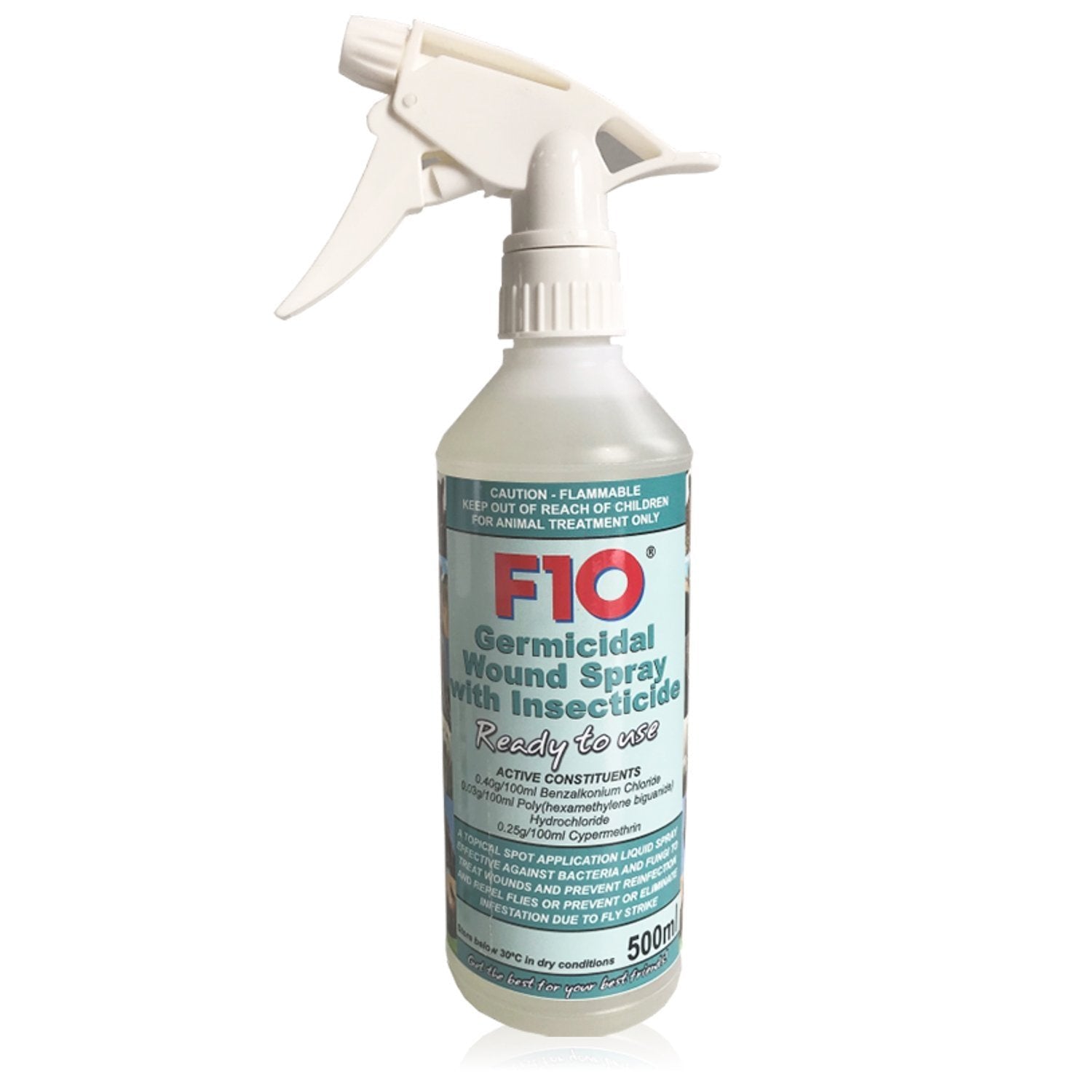 F10 Antiseptic Wound Spray for Reptiles, Birds, Small Animals & Exotic Animals 500 ml