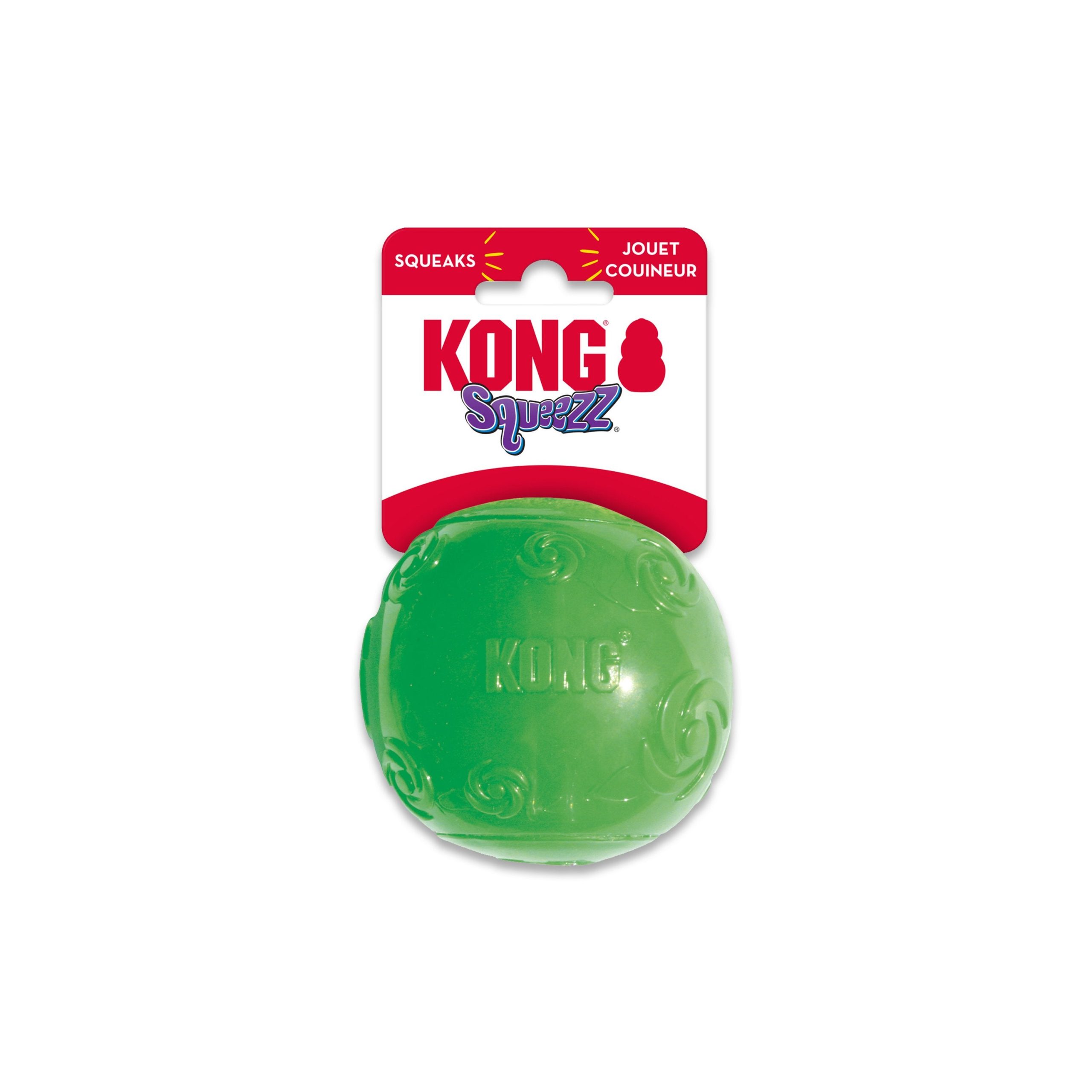 KONG Squeezz Ball Dog Toy Color Assorted Medium