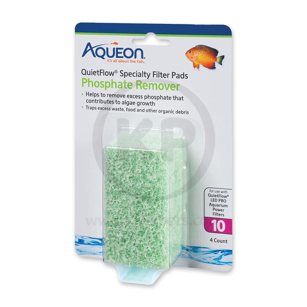 Aqueon QuietFlow Phosphate Remover Replacement Specialty Filter Pads 4 Count Size 10