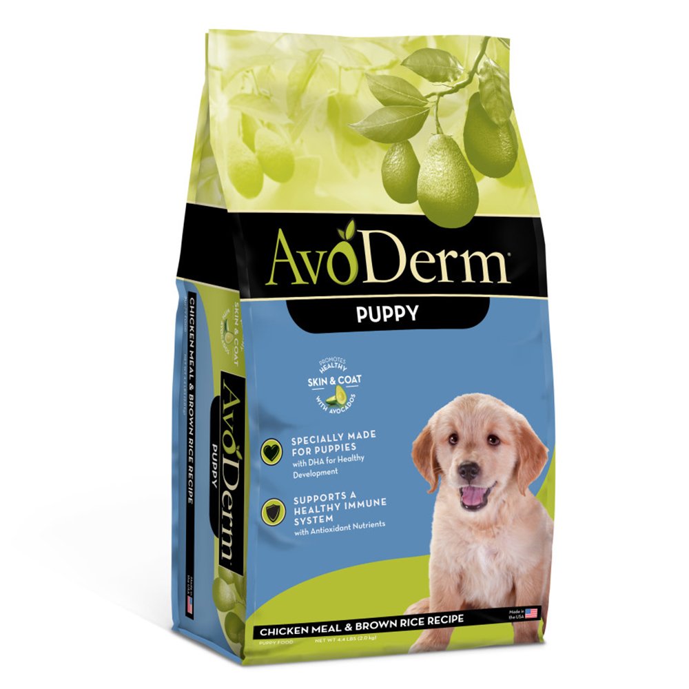 AvoDerm Natural Chicken Meal & Brown Rice Dry Puppy Food 4.4-lb