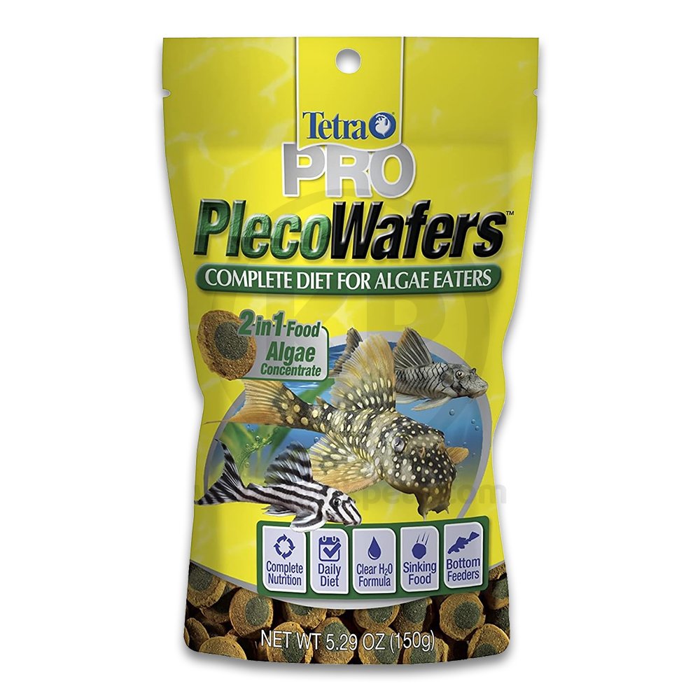 Tetra PRO PlecoWafers Complete Diet for Algae Eaters Fish Food 5.29-oz