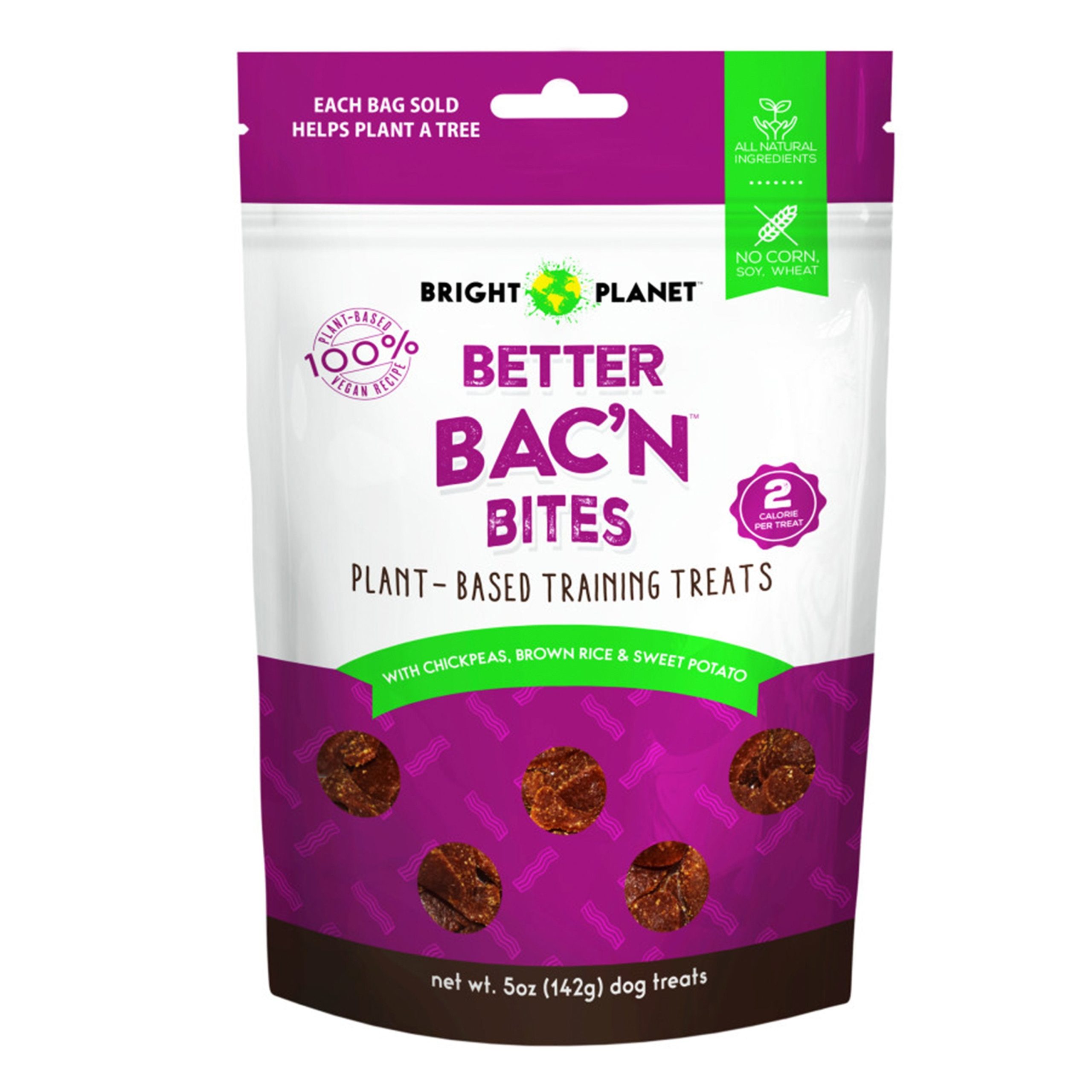 Bright Planet Better Bac’n Bites Plant-Based Training Dog Treats 5-oz