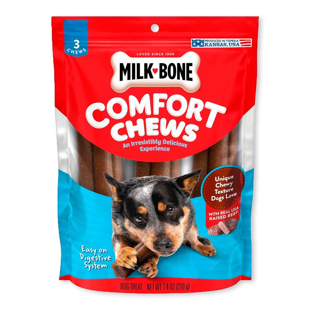 Milk-Bone Comfort Chews Beef Dog Treats 3 Count 7.4-oz