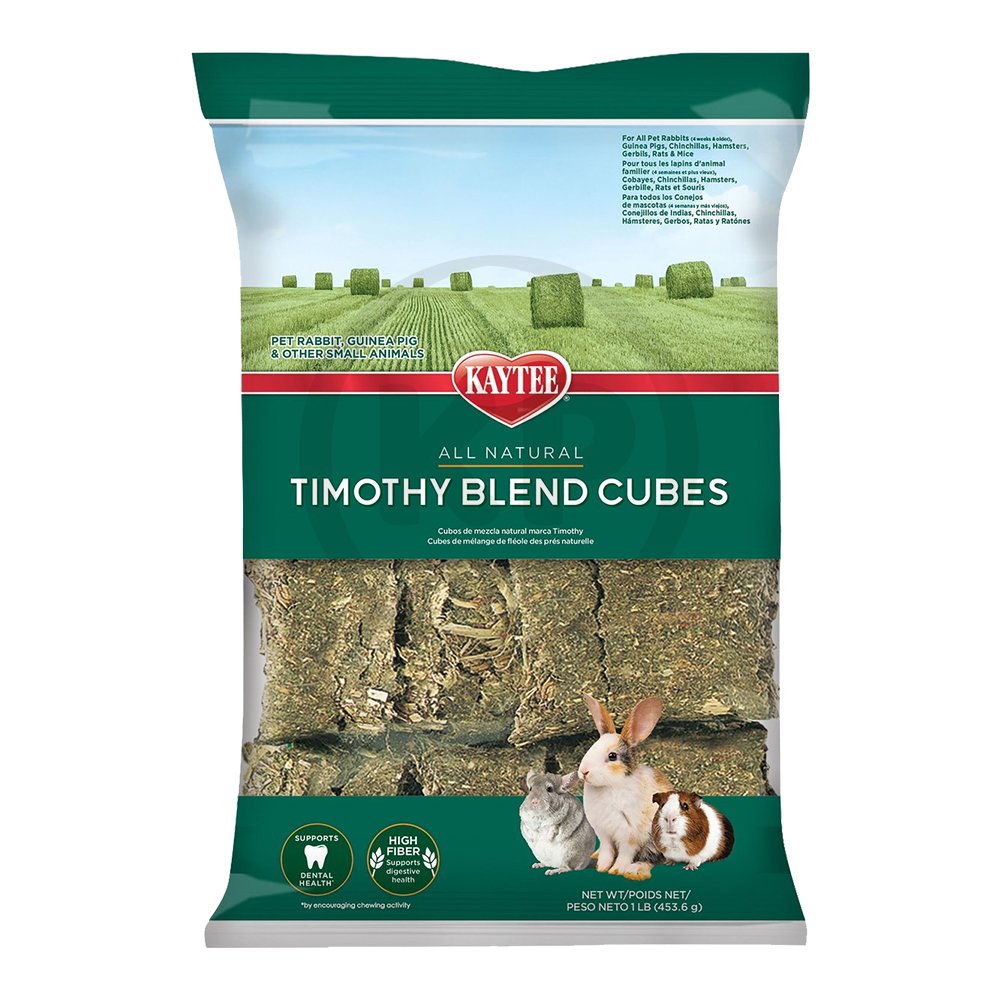 Kaytee Timothy Hay Blend Cubes for Small Animals 1-lb