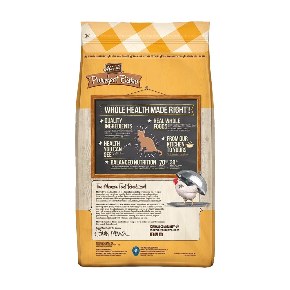 Merrick Purrfect Bistro Grain Free Chicken & Sweet Potato Recipe Adult Dry Cat Food 4-lb