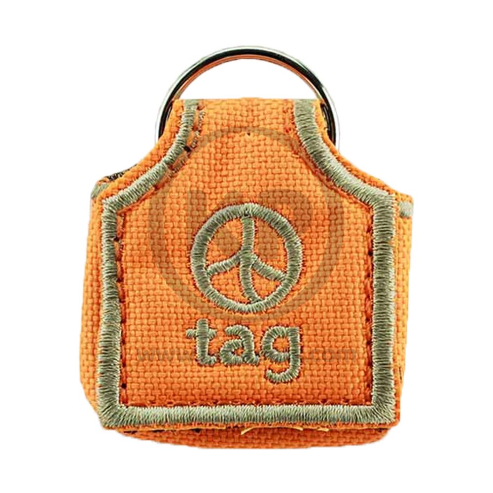 Woof Hoof Dog Tag Silencer Orange