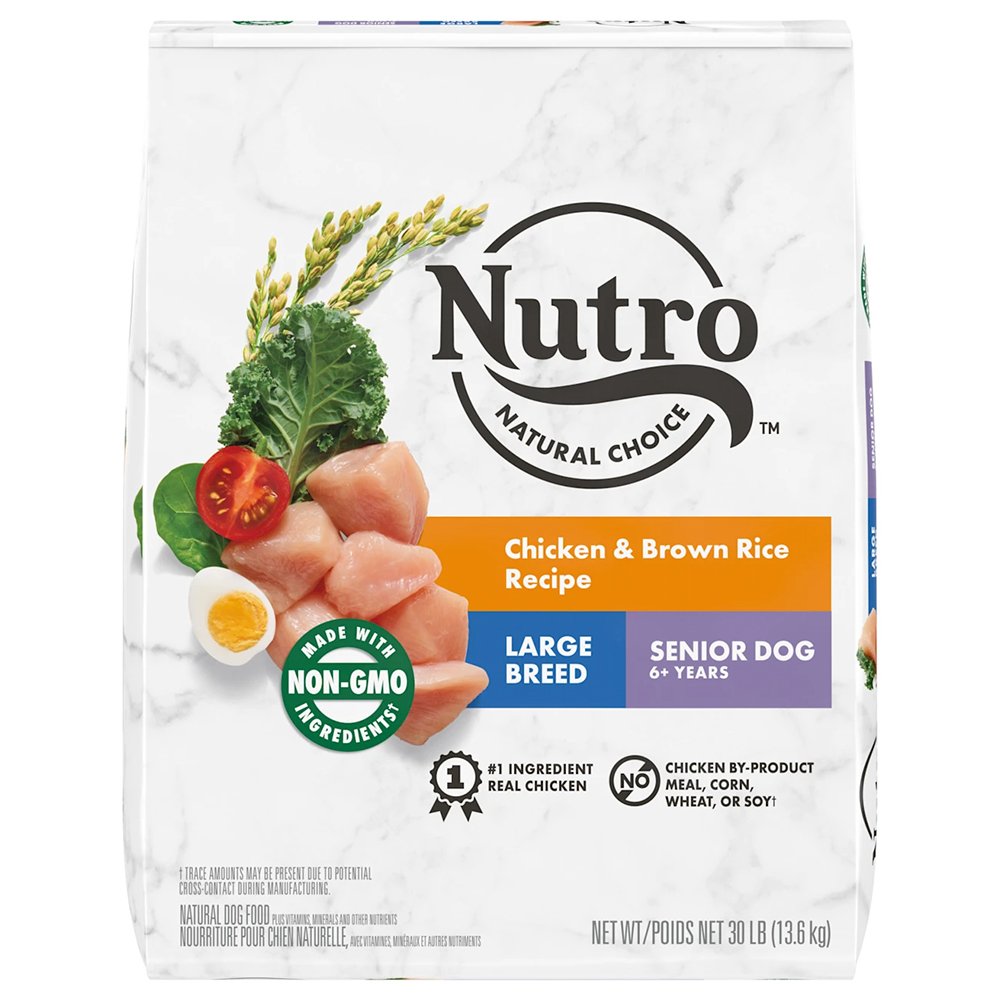 Nutro Natural Choice Chicken & Brown Rice Senior Dry Food 30-lb