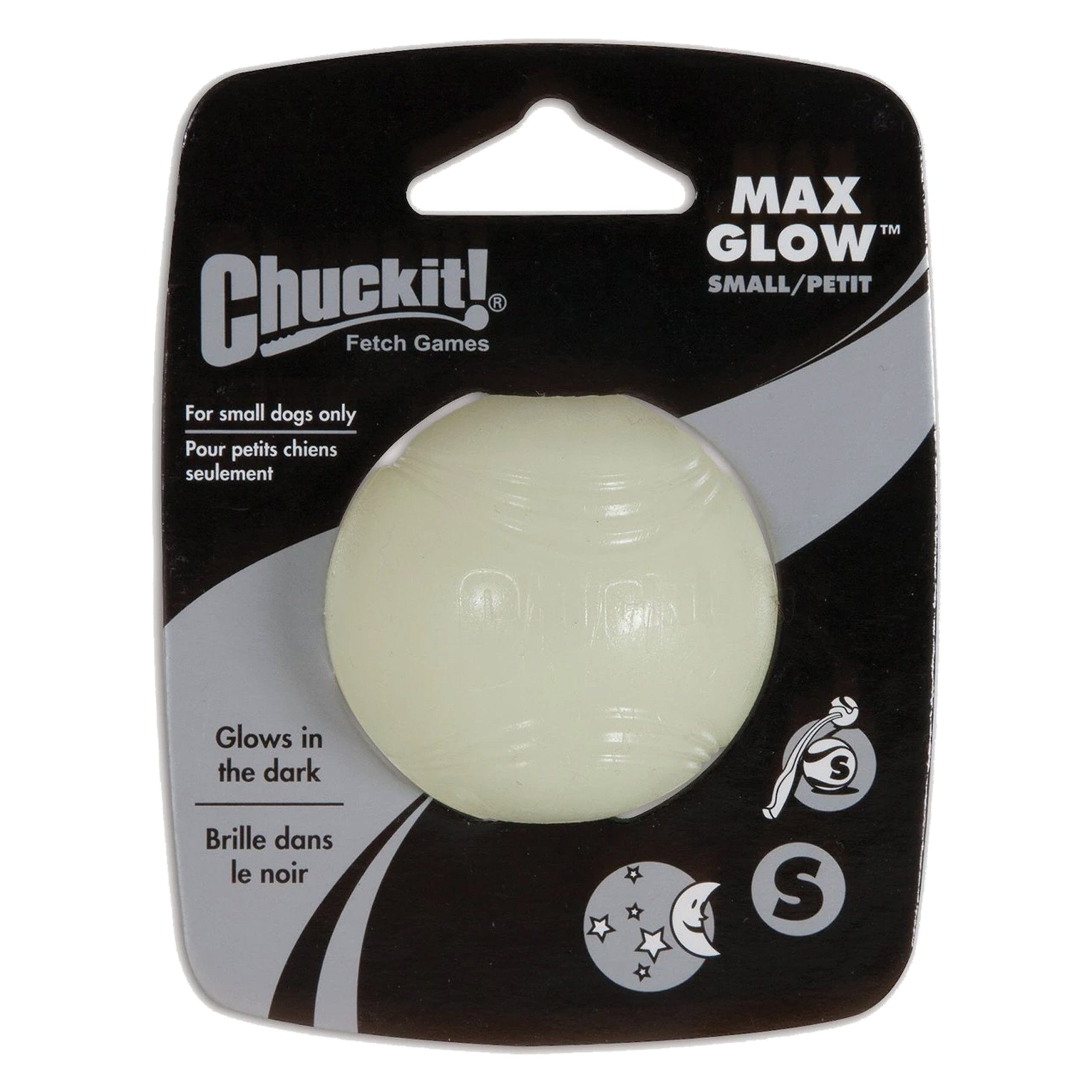 Chuckit! Max Glow Ball Dog Toy Small