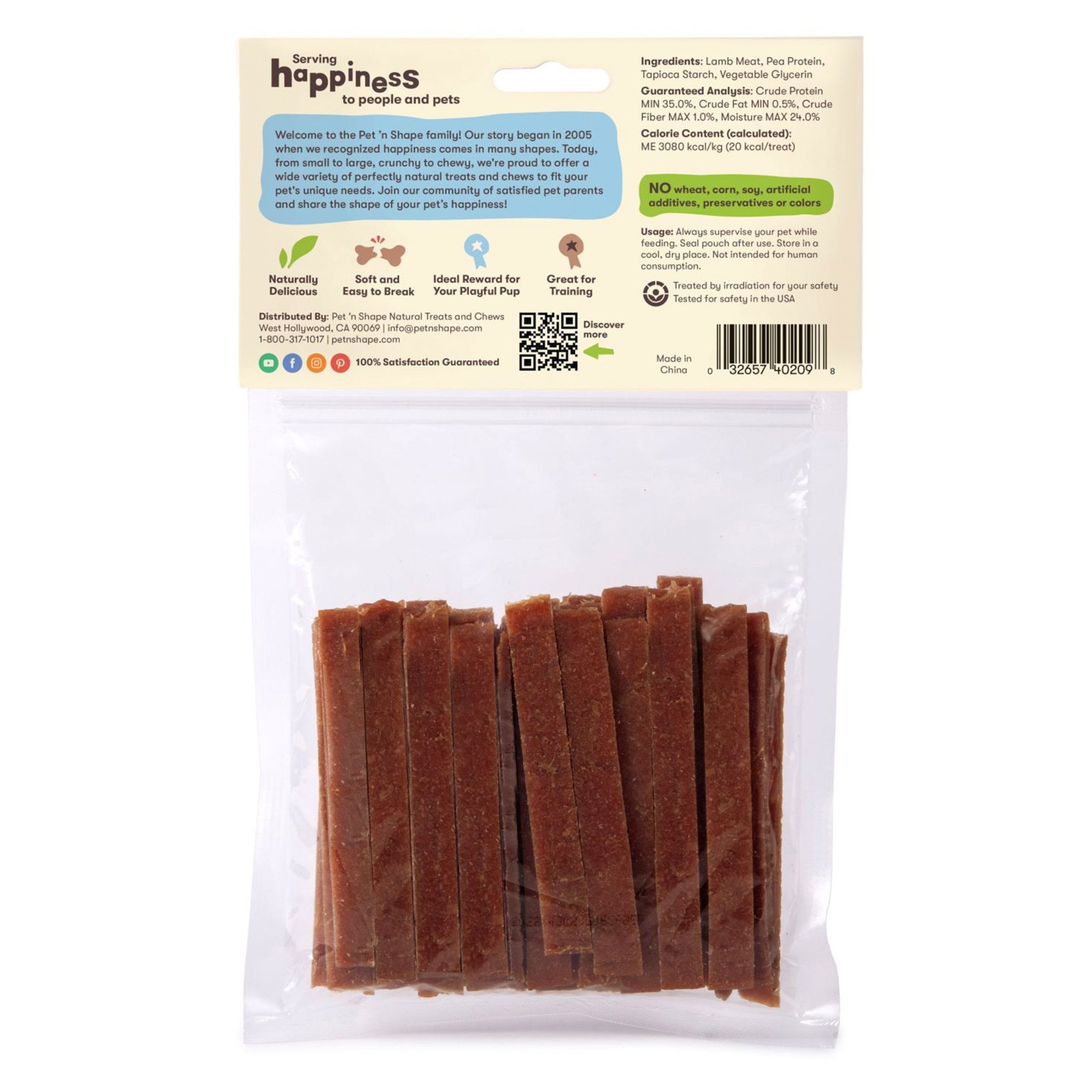 Pet ‘n Shape Lamb Strips Jerky Dog Treats 9-oz