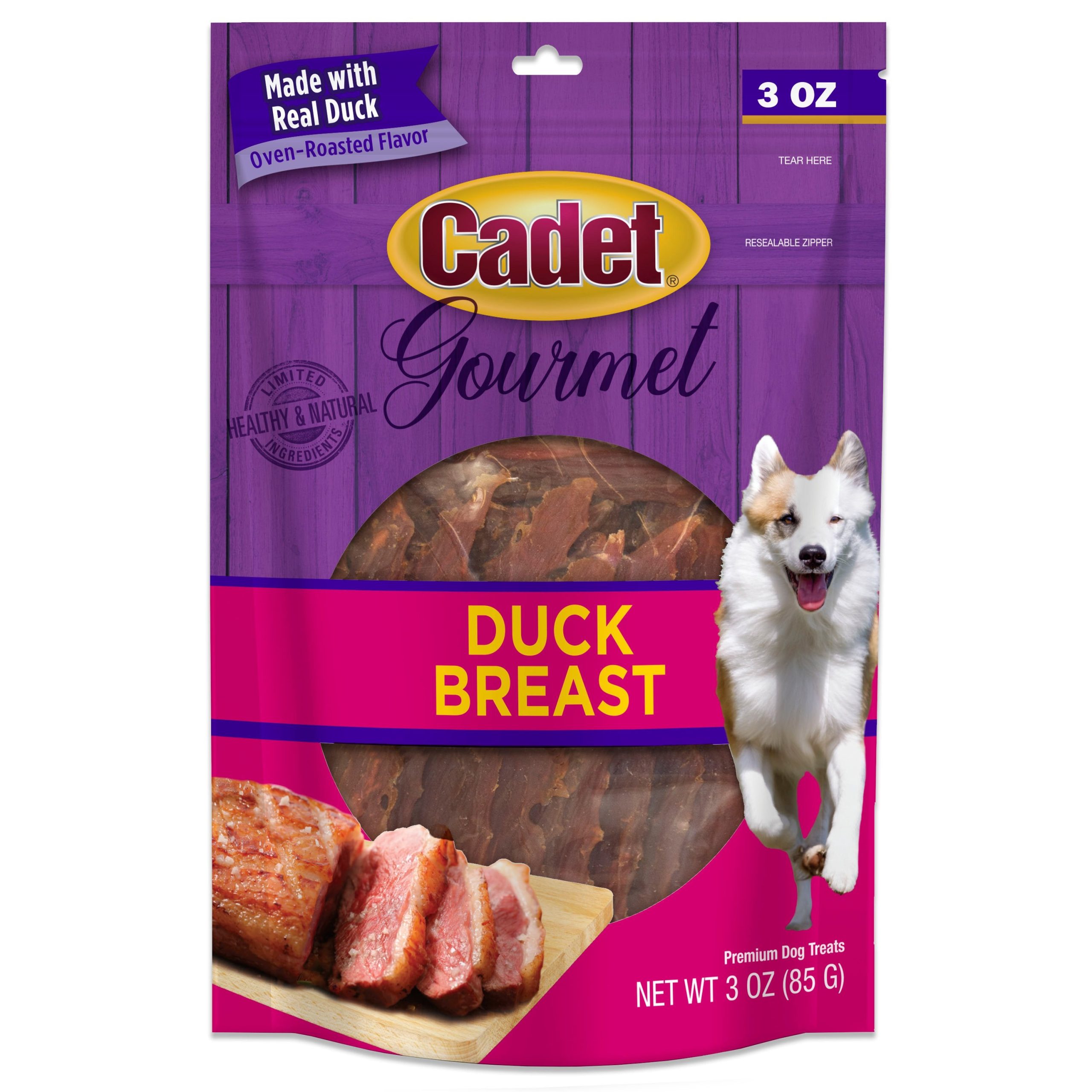 Cadet Gourmet Duck Breast Treats for Dogs 3-oz