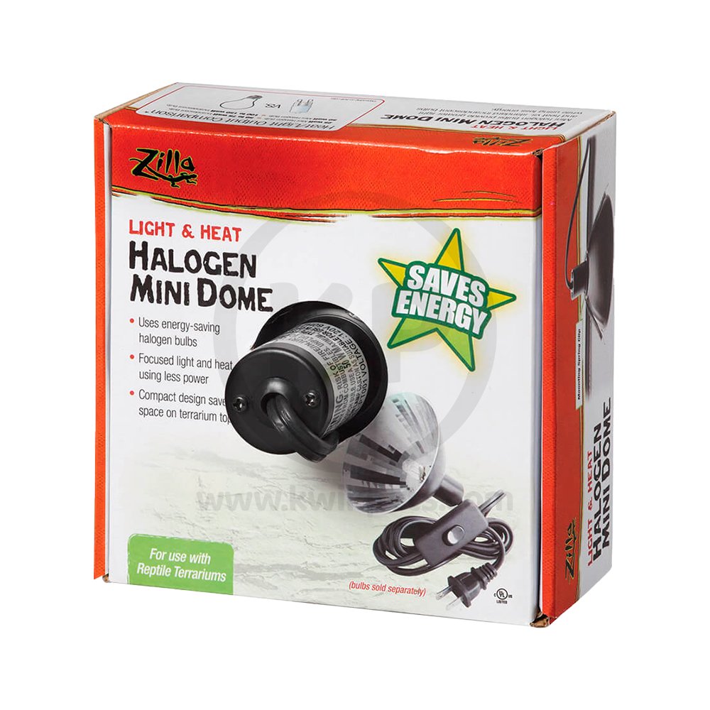 Zilla Light & Heat Halogen Mini Dome For Reptile Terrariums