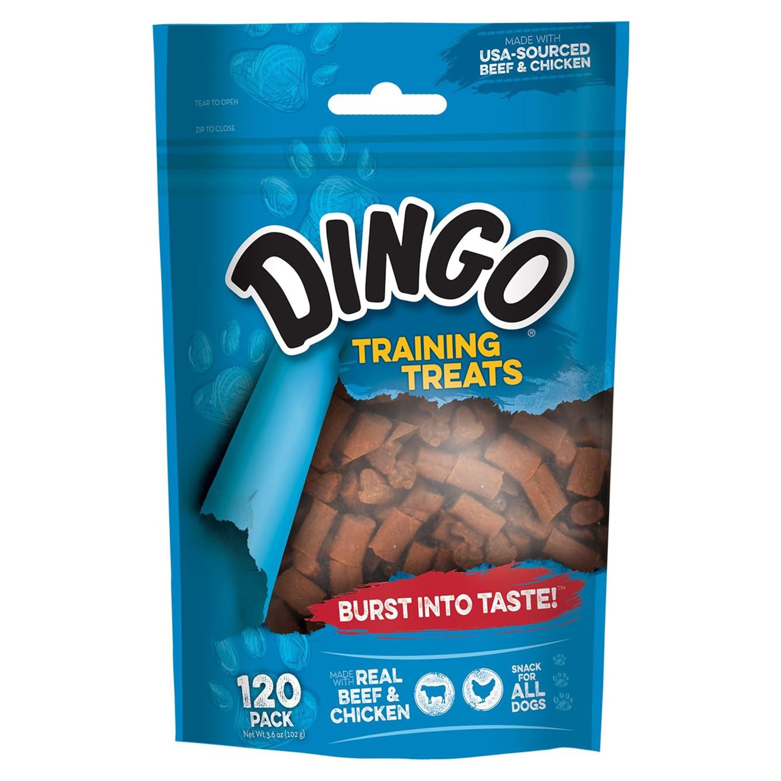 Dingo Beef & Chicken Training Dog Treats 120 Count