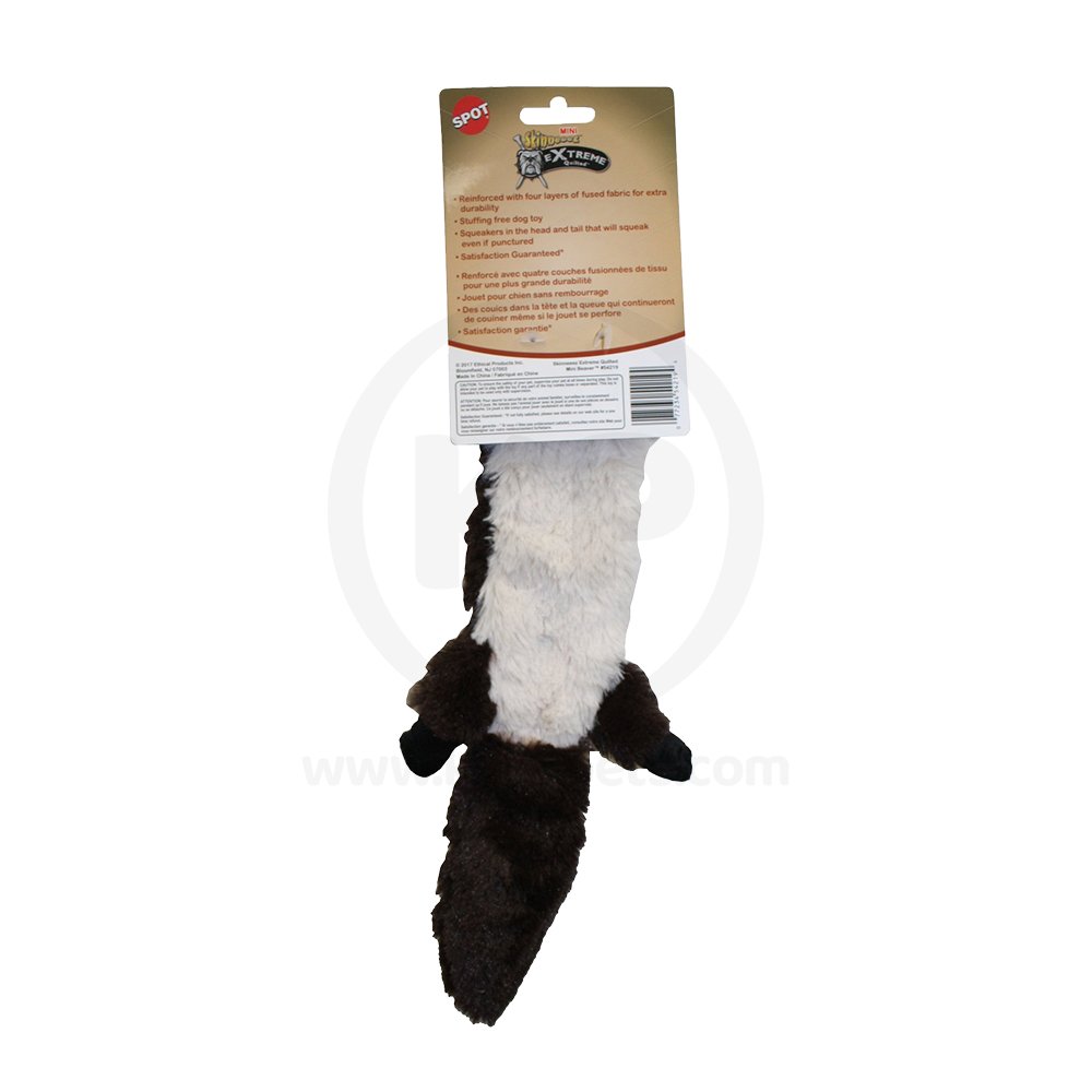 Skinneeez Extreme Quilted Dog Toy Beaver 14-in