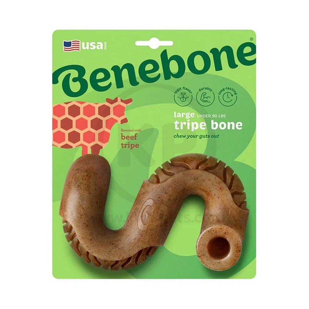 Benebone Beef Tripe Bone Dog Chew Toy Large