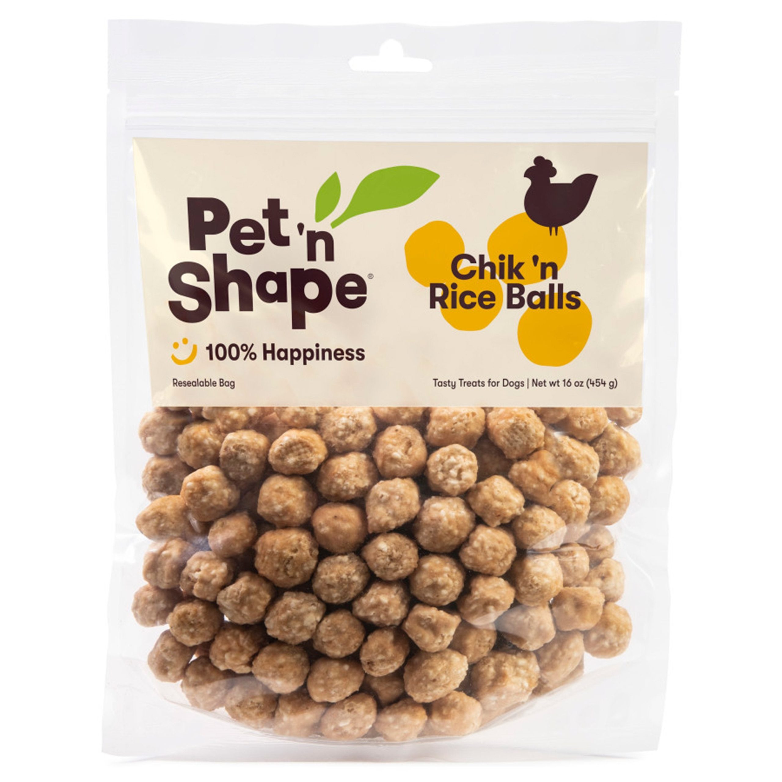 Pet ‘n Shape Chik ‘n Rice Balls Crunchy Dog Treats 16-oz