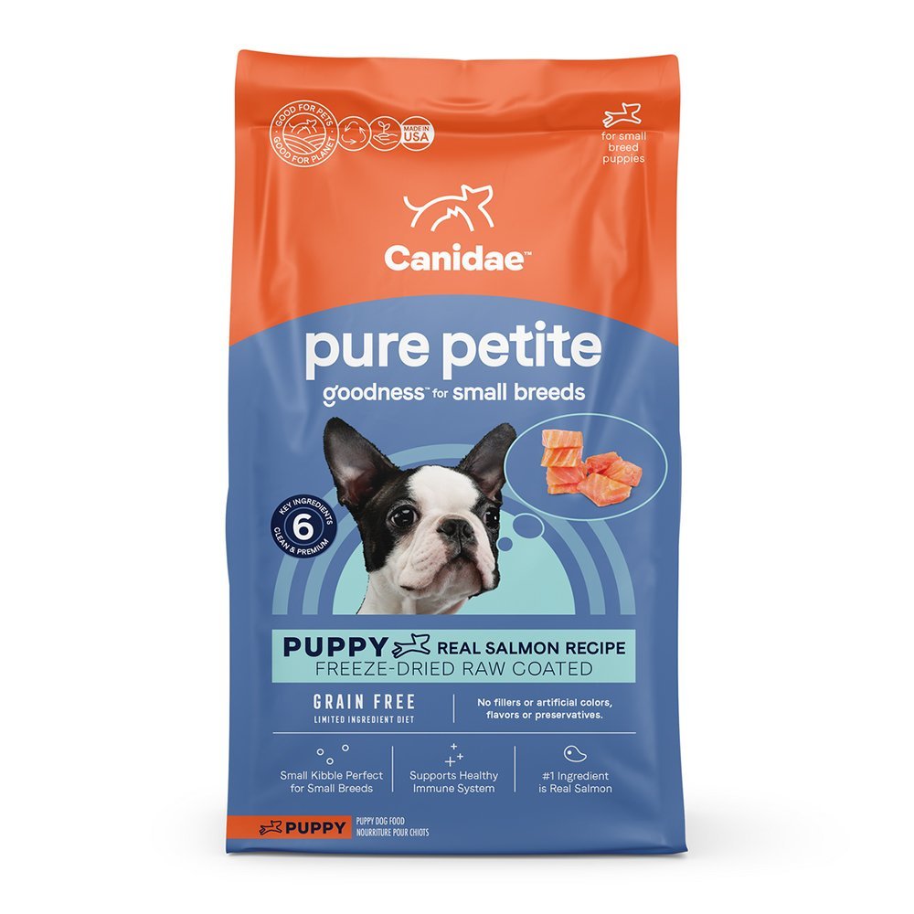 CANIDAE PURE Goodness Grain-Free LID Petite Small Breed Adult Coated Dry Dog Food Lamb 4-lb