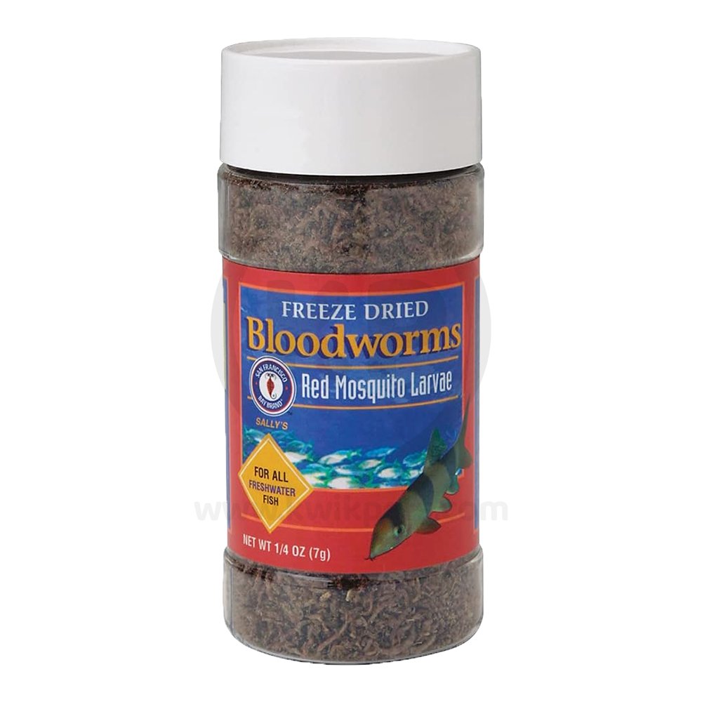 San Francisco Bay Brand Bloodworms Freeze-Dried Fish Food 0.25-oz