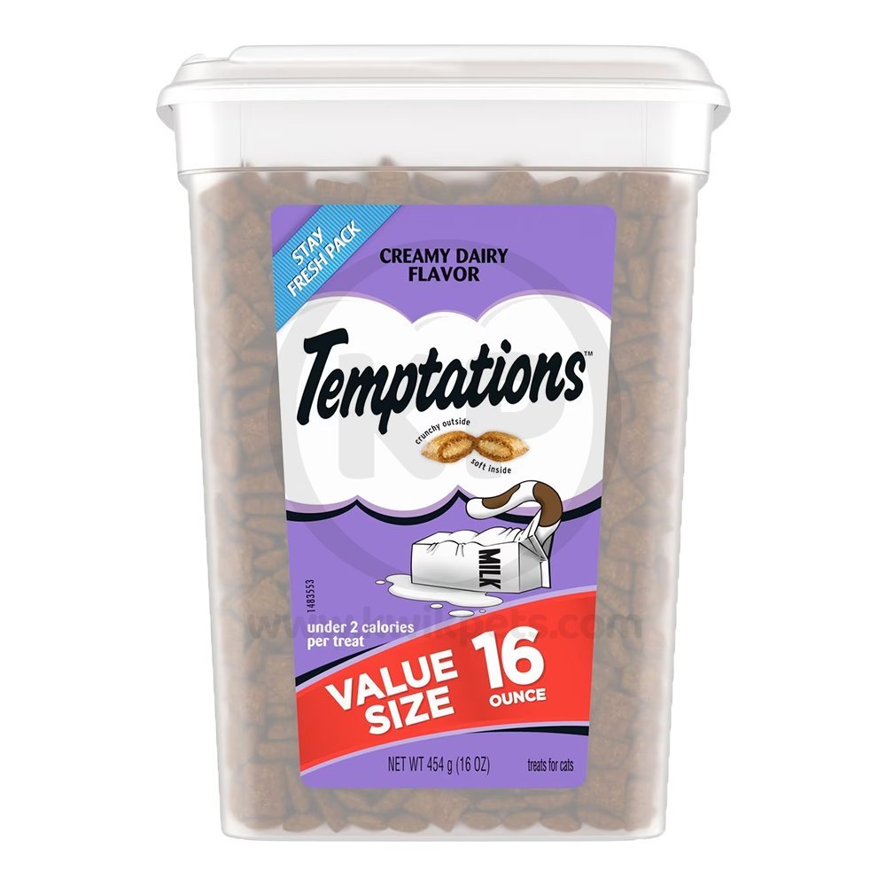 Temptations Classics Crunchy & Soft Adult Cat Treats Creamy Dairy 16-oz