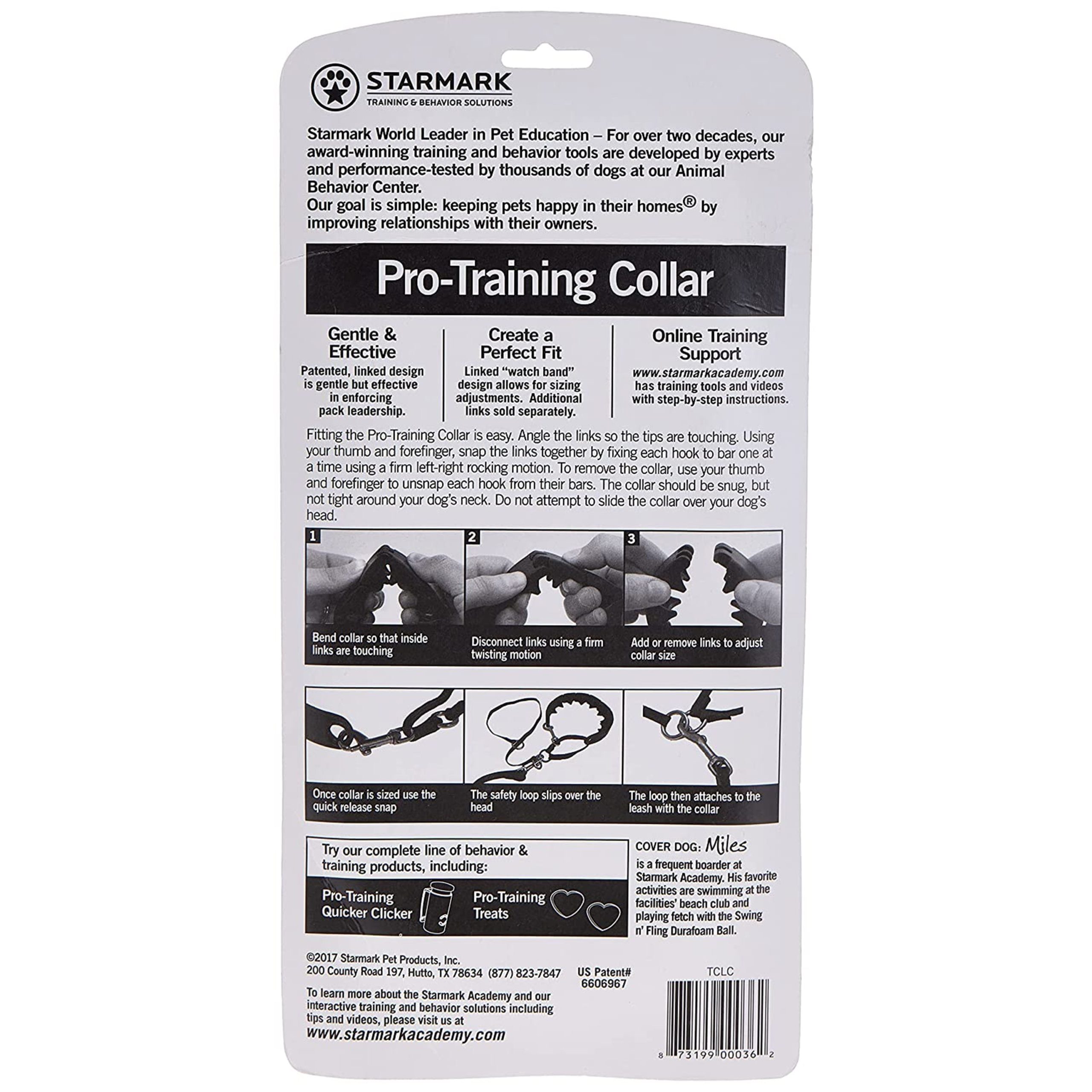 Starmark Pro-Training Dog Collar Black 21-in Large