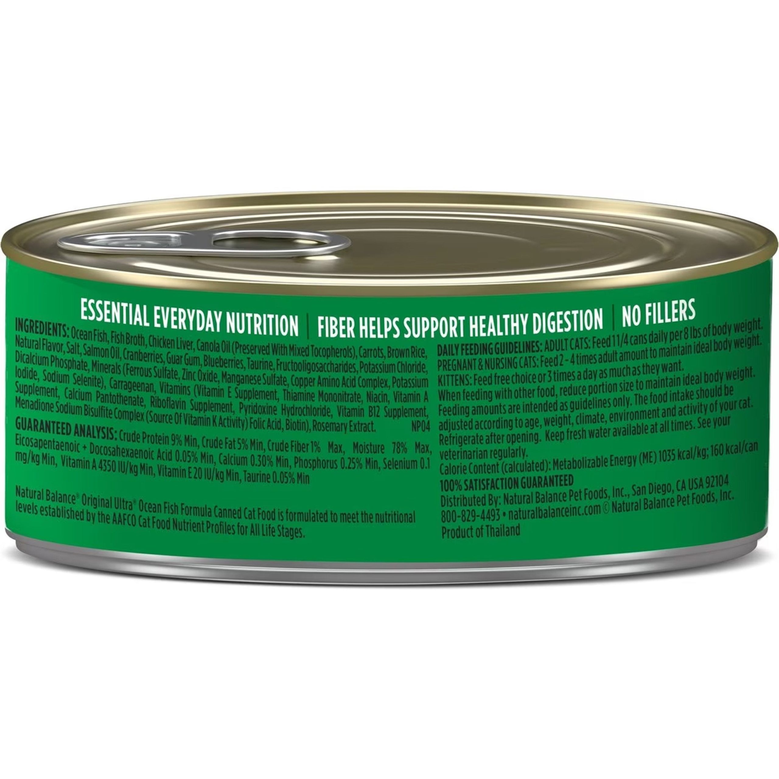 Natural Balance Pet Foods Original Ultra Canned Cat Food Ocean Fish Formula 3-oz