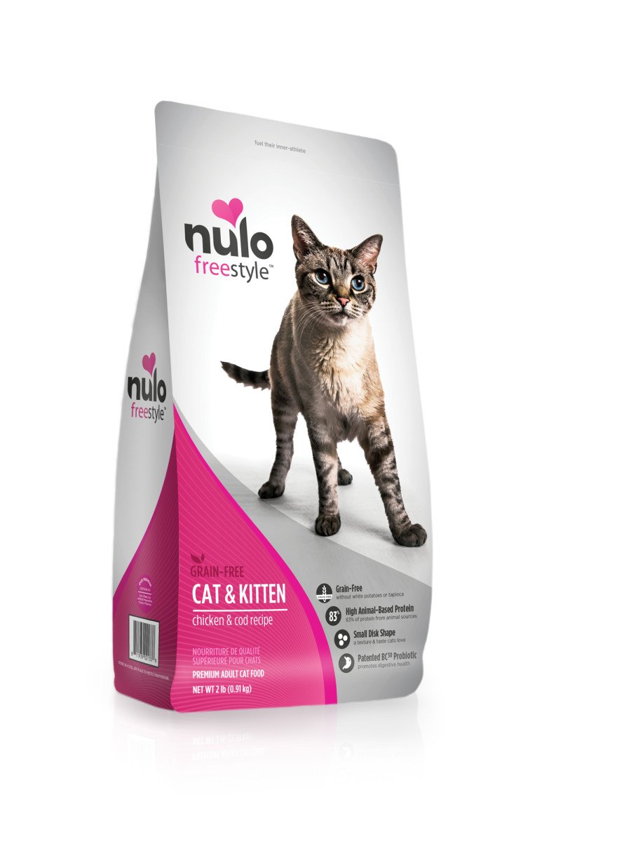 Nulo Freestyle Grain-Free Dry Cat & Kitten Food Chicken & Cod 2-lb