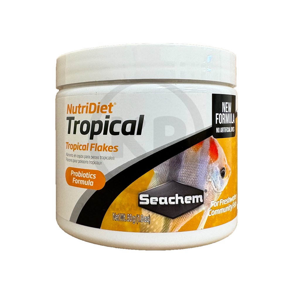 Seachem Laboratories NutriDiet Tropical Flakes Fish Food 1.8-oz