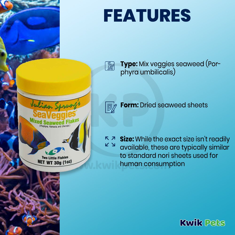 Two Little Fishes SeaVeggies Mixed Seaweed Flakes 30g