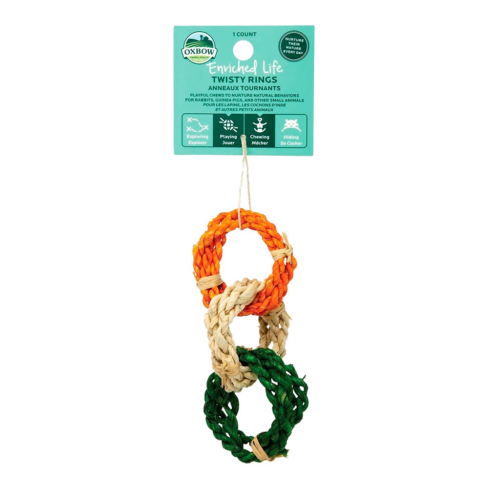 Oxbow Animal Health Enriched Life Twisty Rings Small Animal Toy