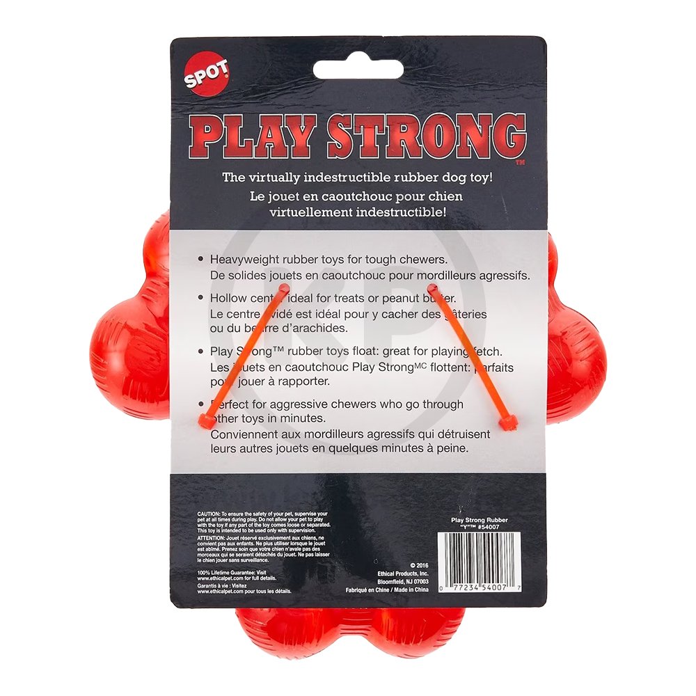 Ethical Pet Spot Play Strong Dog Toy Trident 6-in