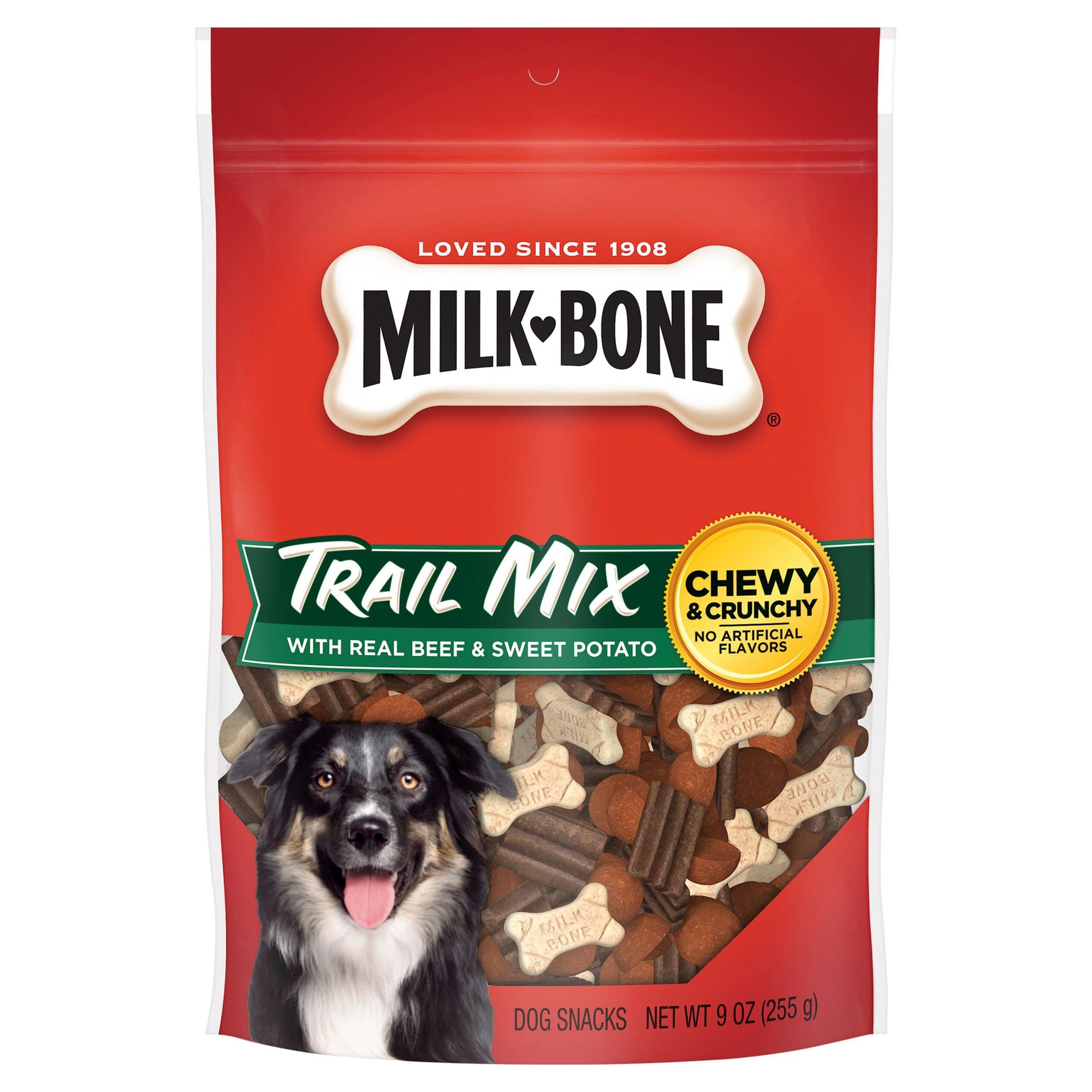 Milk-Bone Trail Mix Beef & Sweet Potato Dog Treats Mini 9-oz