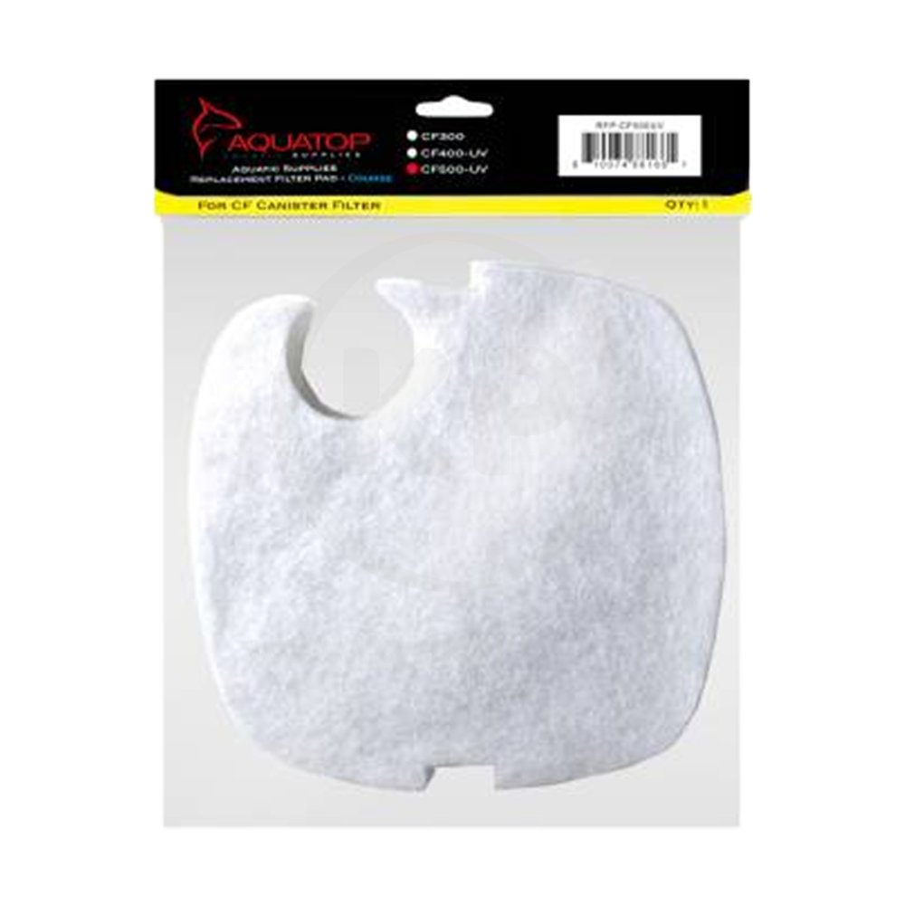 Aquatop Replacement Fine Filter Pad for CF-500UV Canister Filter White 3 Count