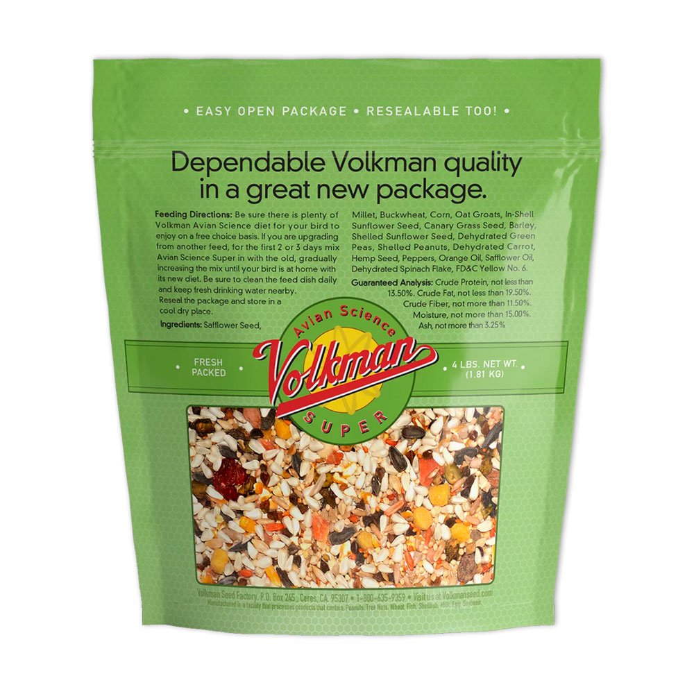 Volkman Seed Company Avian Science Super Parrotlet Bird Treat 4-lb