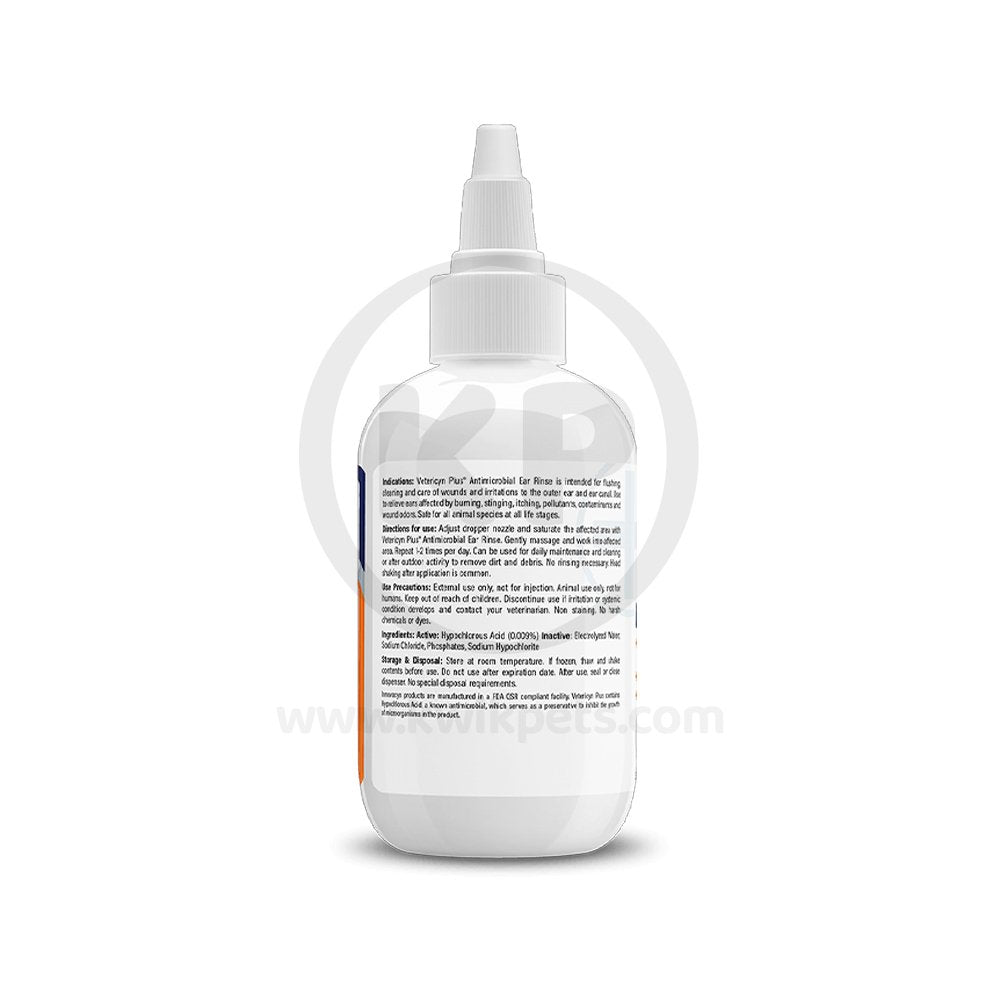 Vetericyn Plus Antimicrobial Ear Rinse 3-oz