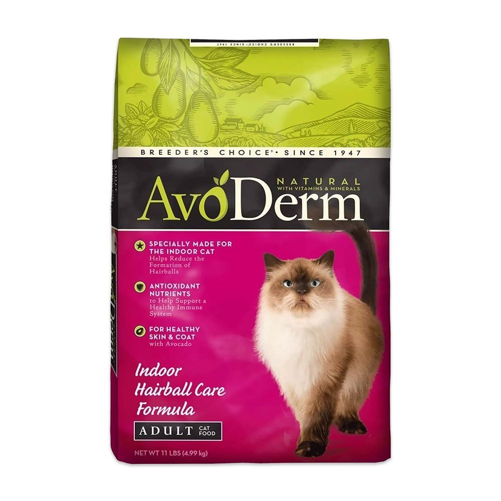 AvoDerm Natural Indoor Formula Adult Dry Cat Food 11-lb