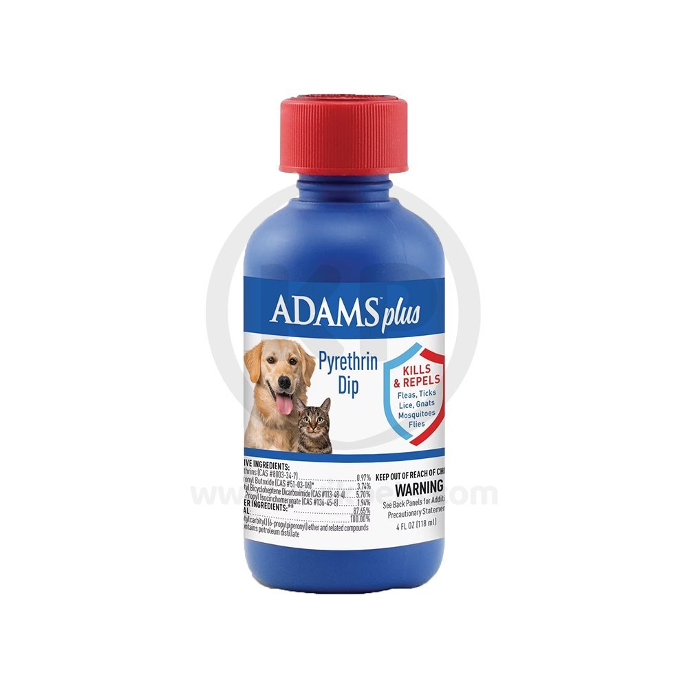 Adams Plus Pyrethrin Dip for Dogs & Cats Clear 4-oz