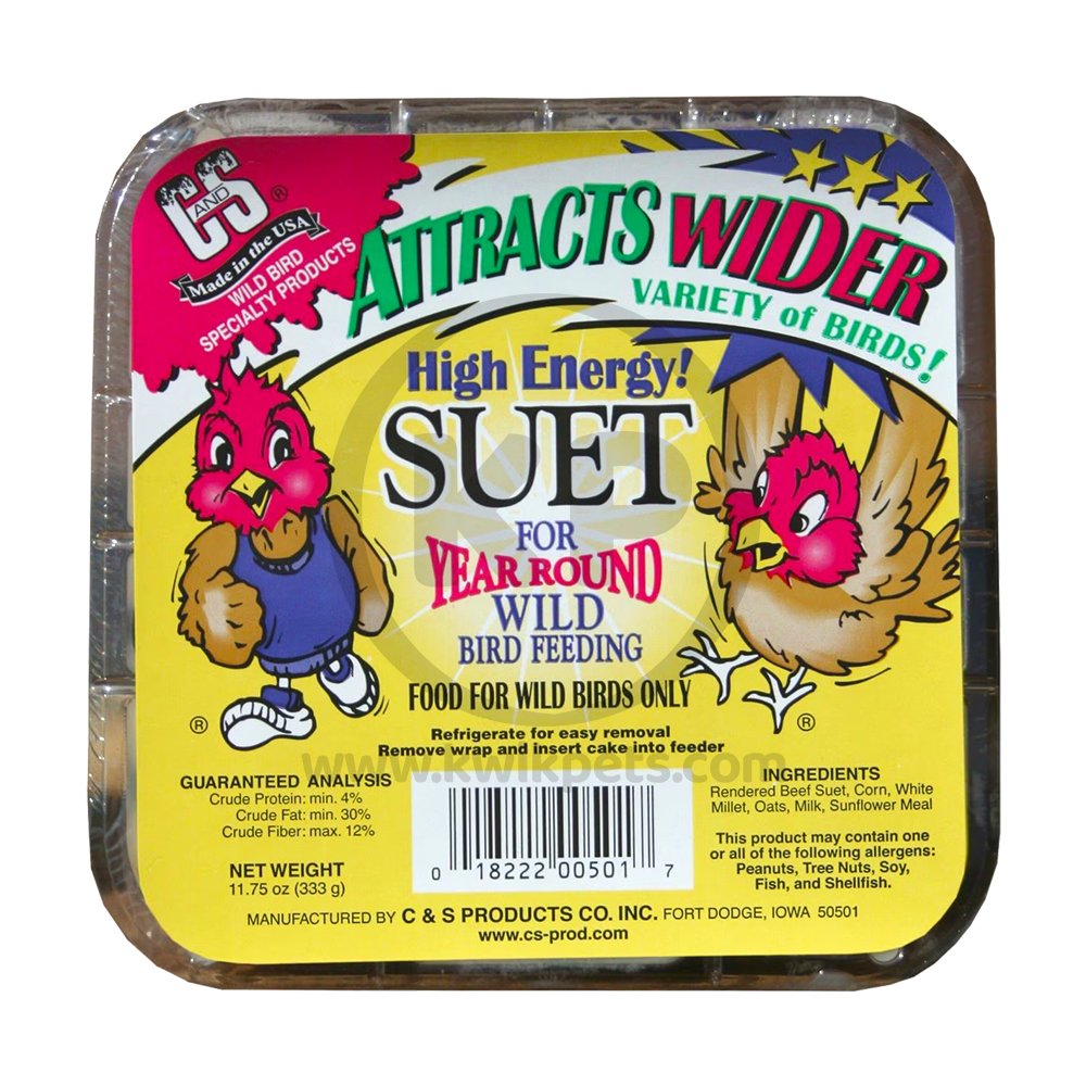 C&S High Energy Suet Treat for Wild Birds 11.75-oz