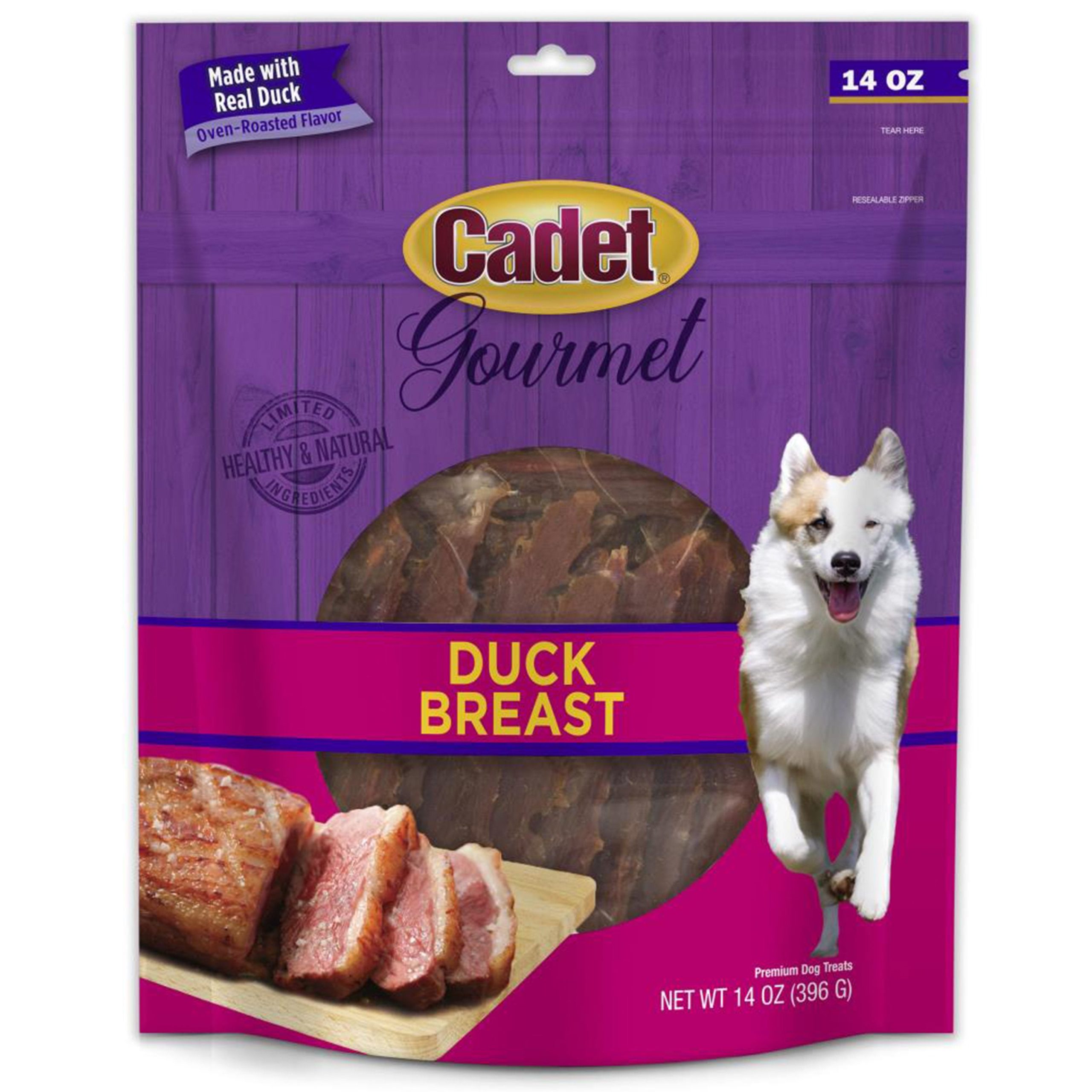 Cadet Gourmet Duck Breast Treats for Dogs 14-oz