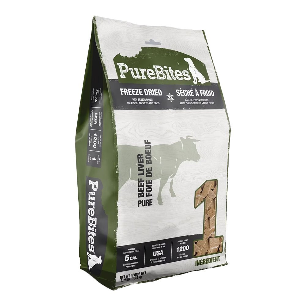 PureBites Beef Liver Freeze Dried Pure Dog Treats 44-oz