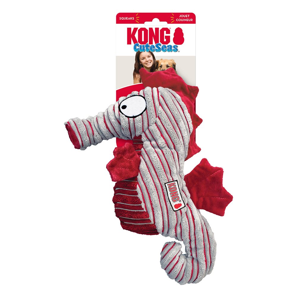 KONG CuteSeas Seahorse Dog Toy Medium