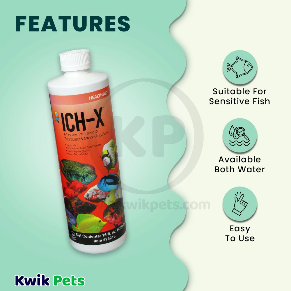 Aquarium Solutions Ich-X Liquid Treatment 16-oz