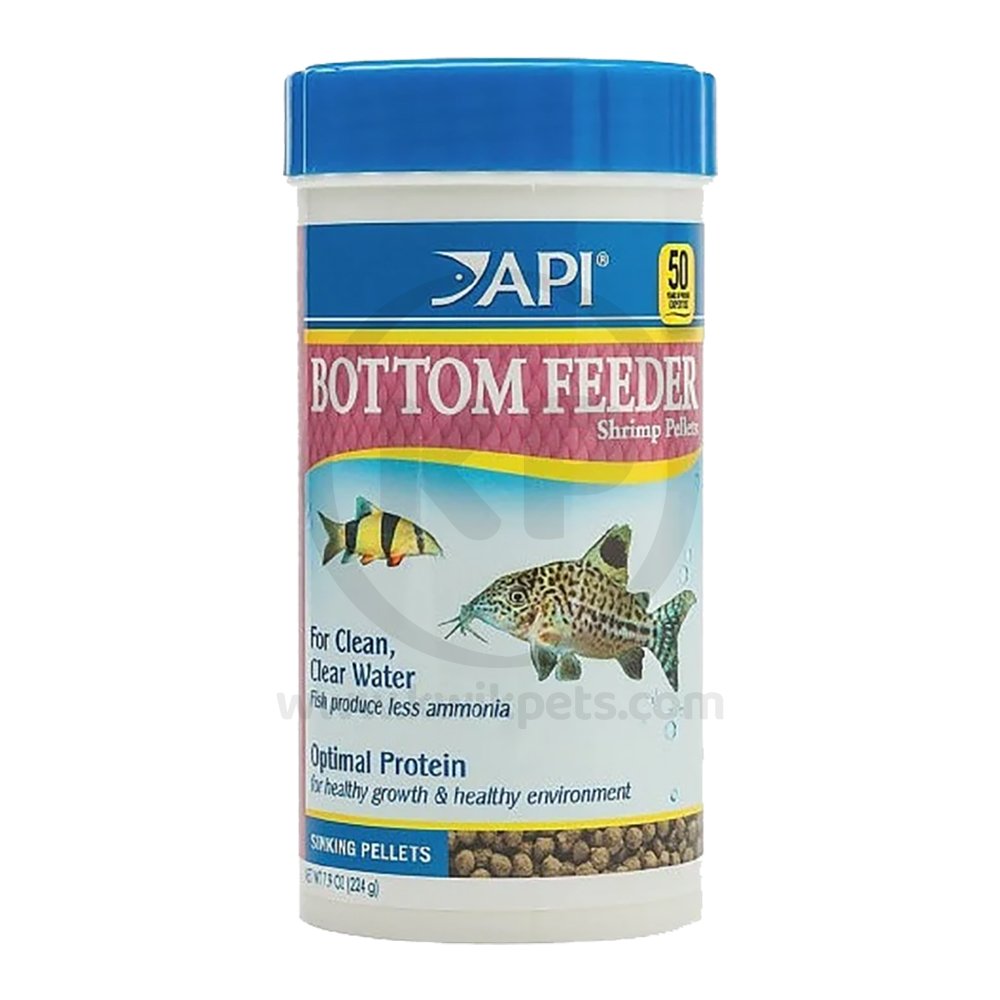 API Bottom Feeder Premium Shrimp Sinking Pellets Fish Food 1.5-oz