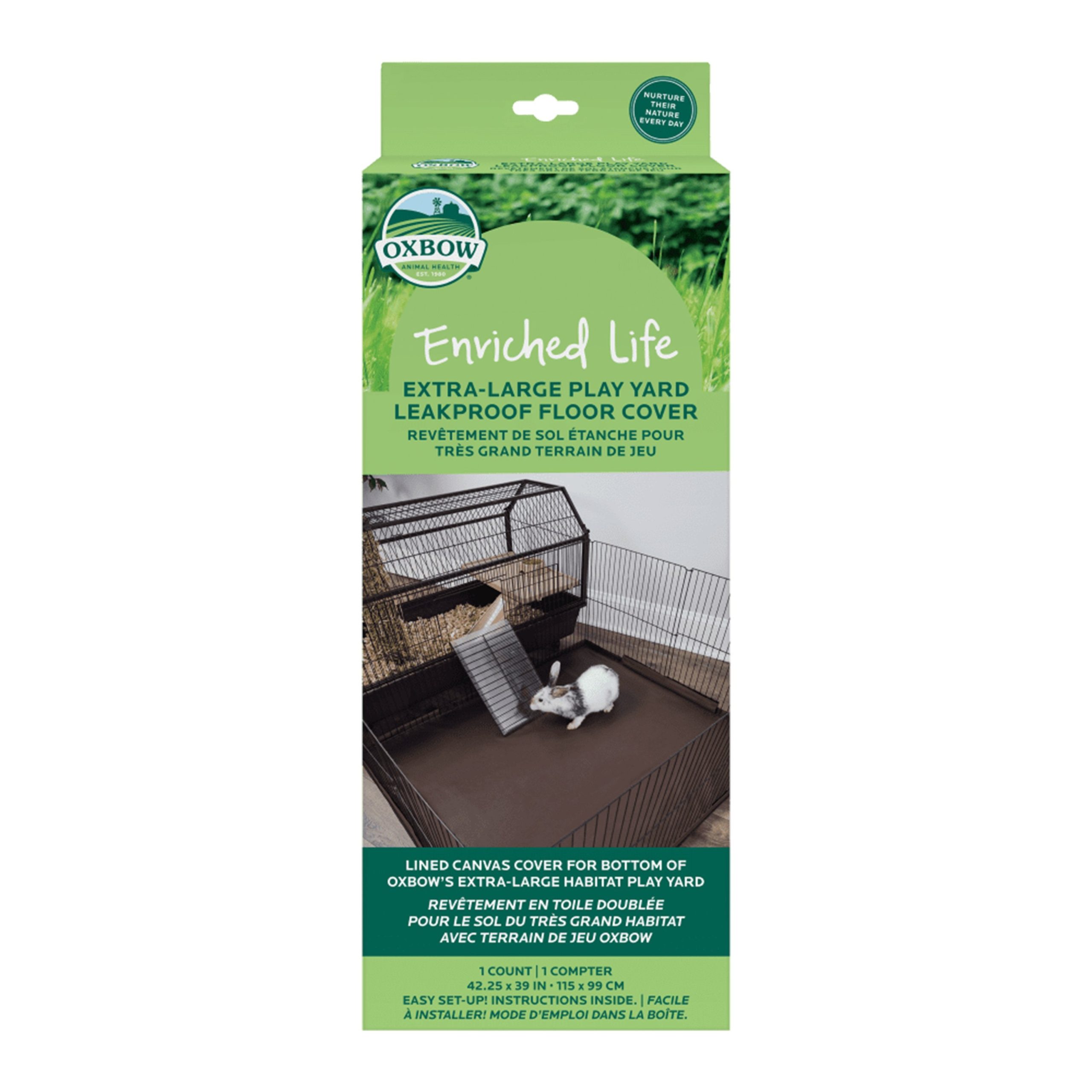 Oxbow Animal Health Enriched Life Leakproof Play Yard Floor Cover XL