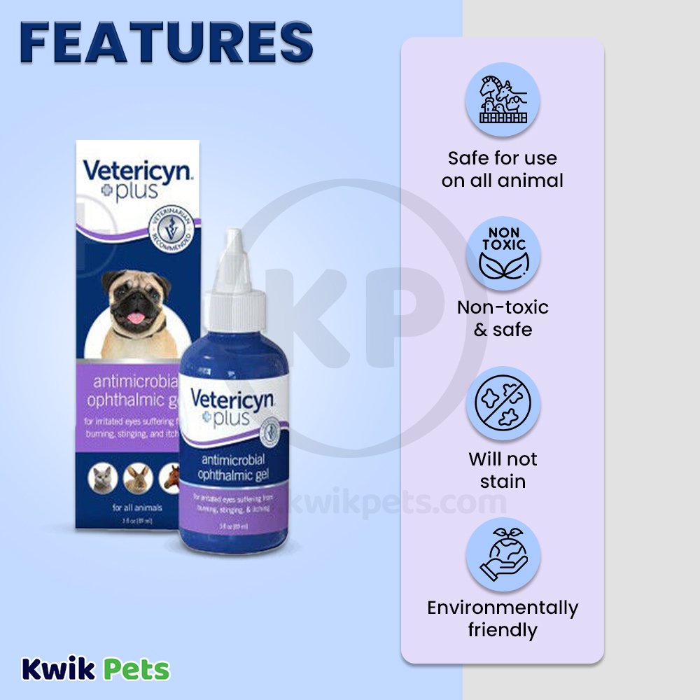 Vetericyn Plus Antimicrobial Ophthalmic Gel 3-oz