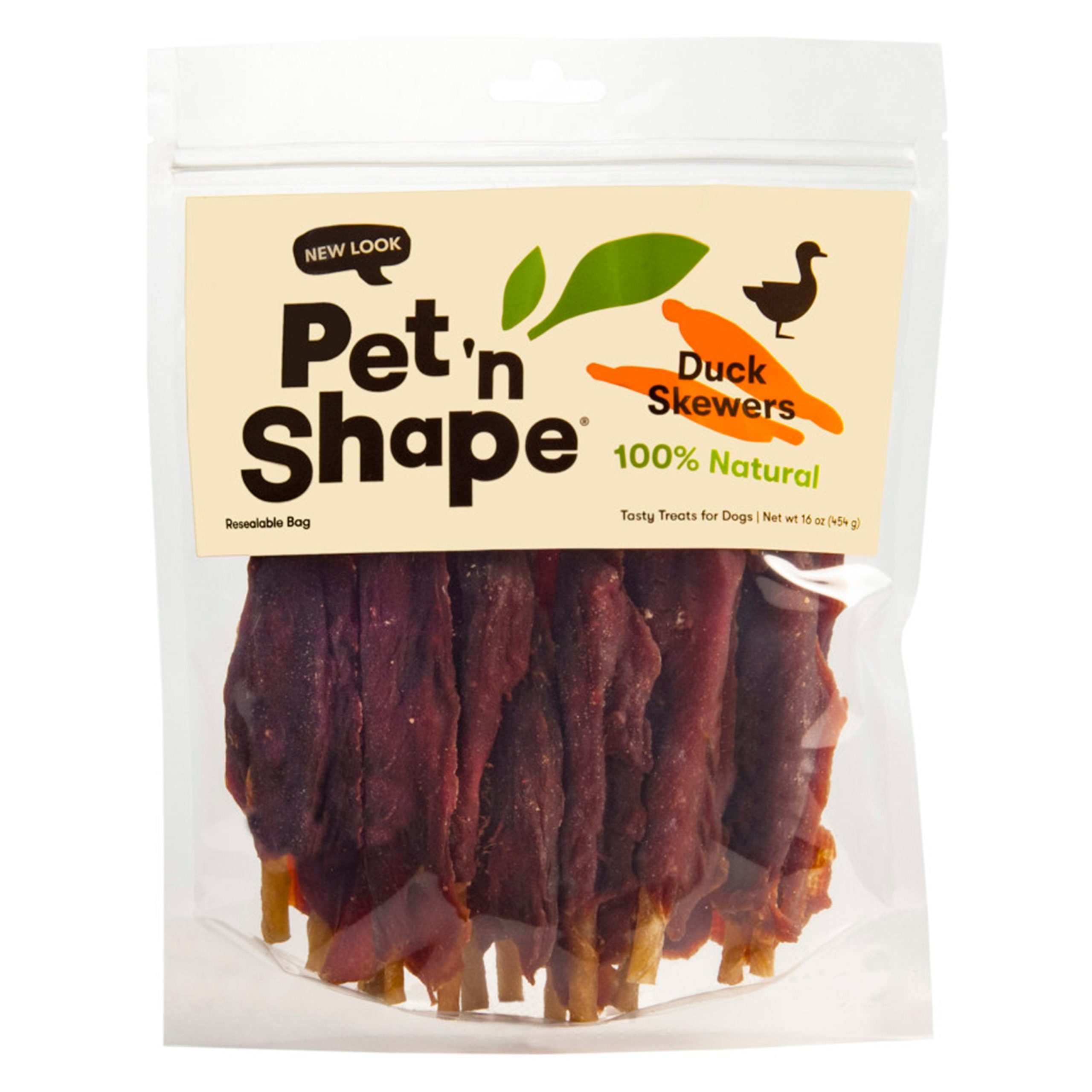 Pet ‘n Shape Duck Skewers Jerky Dog Treats 16-oz