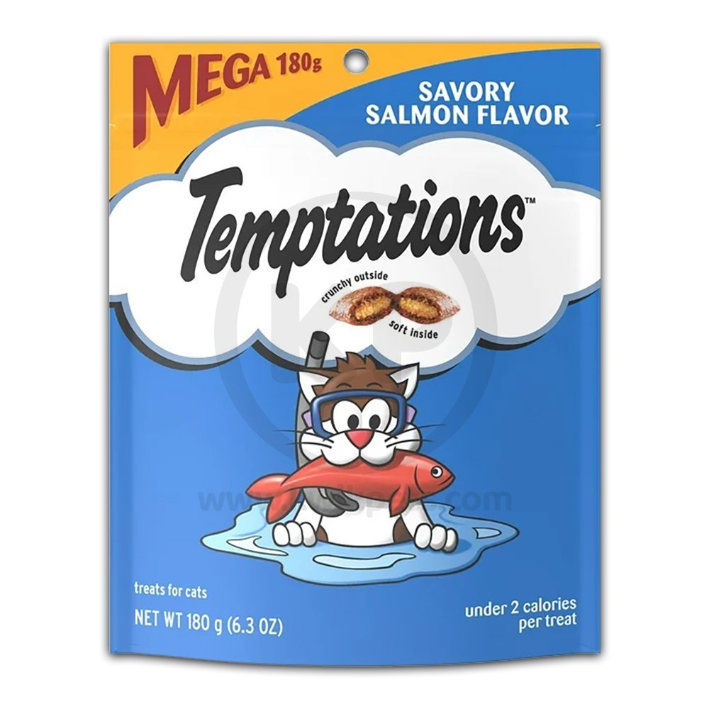 Temptations Classics Crunchy & Soft Adult Cat Treats Savory Salmon 6.3-oz