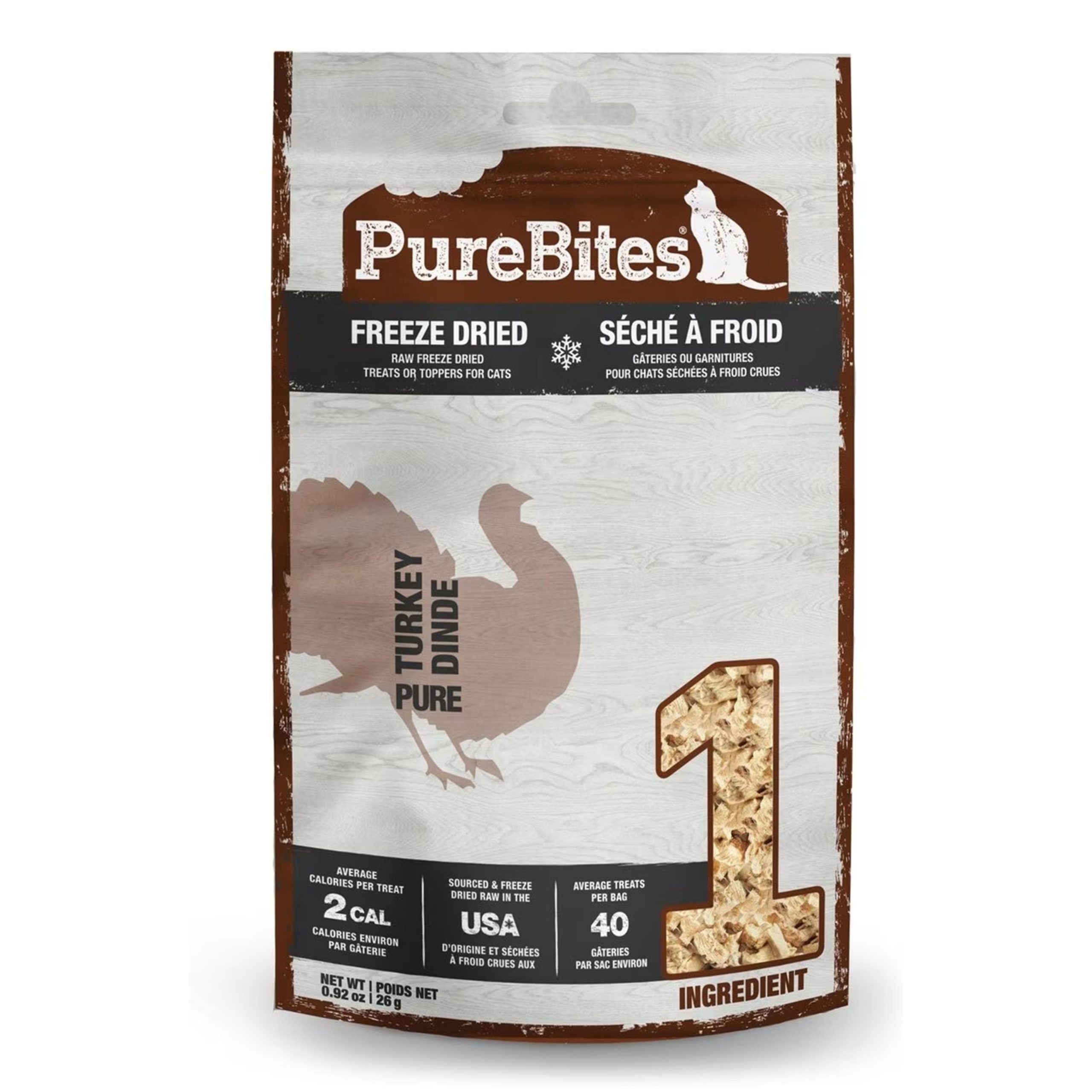 PureBites Turkey Breast Freeze-Dried Cat Treats 0.92-oz